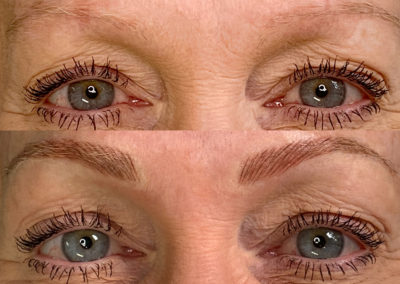 Permanent Makeup Microblade Brows Before and after